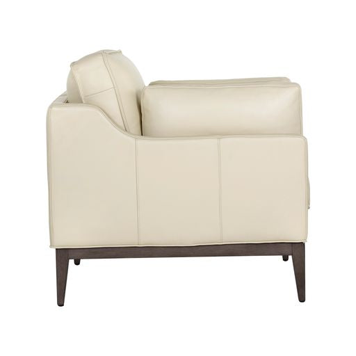 Sunpan Mackenzie Armchair - Astoria Cream Leather