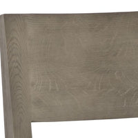 Sunpan Francis Dining Chair in Ash Grey-Linoso Ivory / Dark Brown-Linoso Light Grey