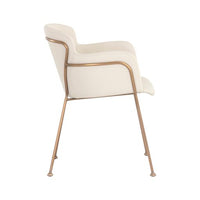 Sunpan Odesa Dining Armchair Abbington Navy / Dillon Cream