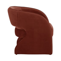 Sunpan Rosalia Lounge Chair Meg Rust / Mina Light Grey-Meg Ash / Timeless Teal