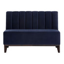 Sunpan Kosovo Modular Banquette Bench Abbington Navy / Polo Club Stone