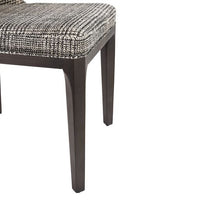 Sunpan Elisa Dining Chair in Grey Oak - Dazzle Cream / Naya Check Black / Light Oak - Mainz Cream