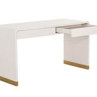 Sunpan Ilona Desk - Oyster Shagreen