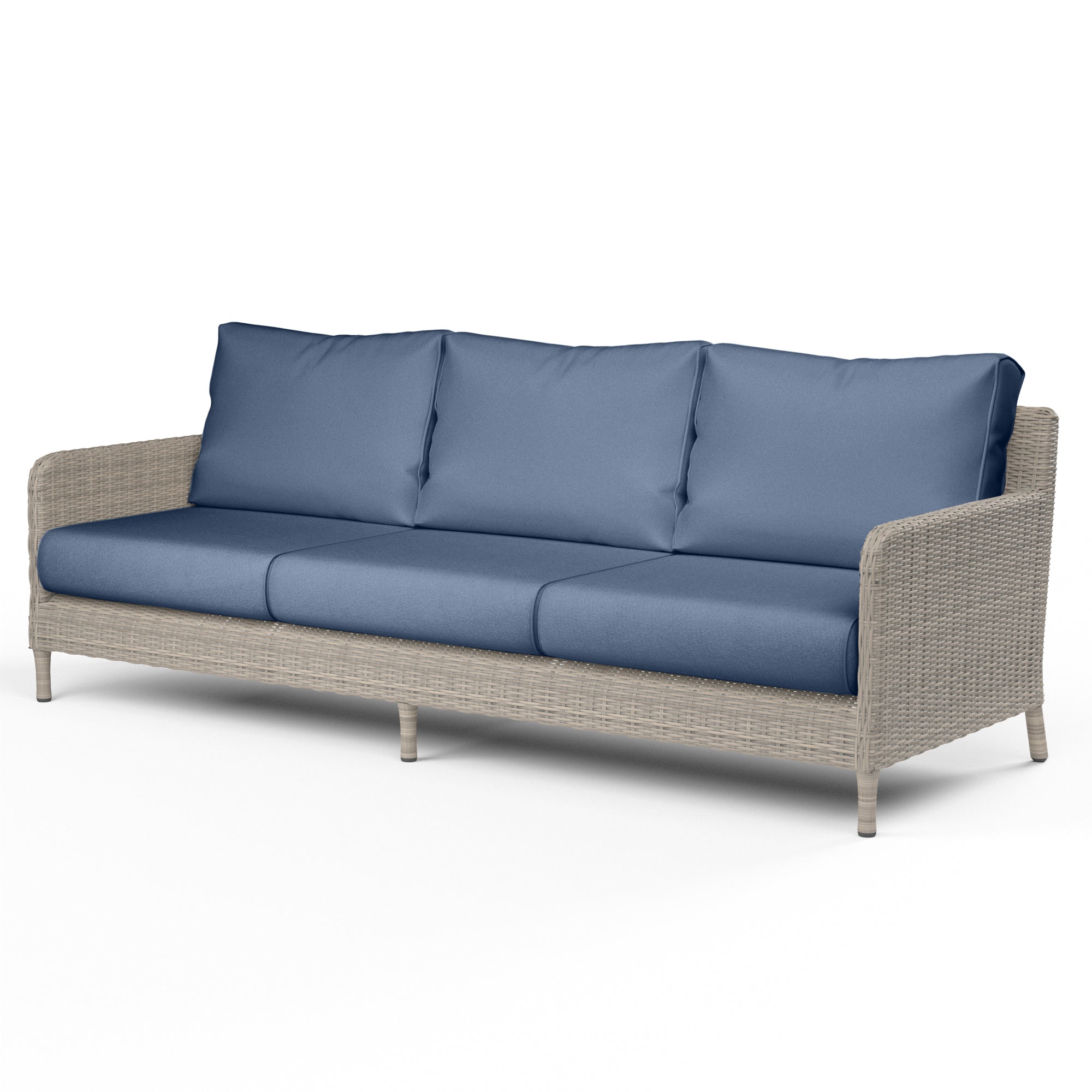 Sunset West Manhattan Ottoman with Cushion