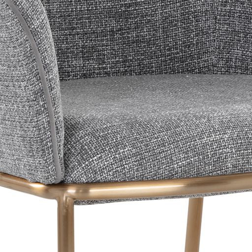 Sunpan Nadine Lounge Chair Chacha Grey / Chacha Navy