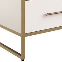 Sunpan Venice Media Console and Cabinet - Oyster Shagreen