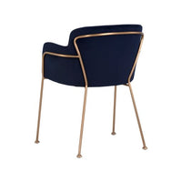 Sunpan Odesa Dining Armchair Abbington Navy / Dillon Cream