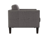 Sunpan Karmelo Armchair Cognac/Vintage Charcoal Leather
