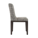 Sunpan Elisa Dining Chair in Grey Oak - Dazzle Cream / Naya Check Black / Light Oak - Mainz Cream