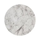 Sunpan Goya End Table Marble Look in Black / White