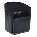 Sunpan Genval Wheeled Lounge Chair - Abbington Black/Cantina Black