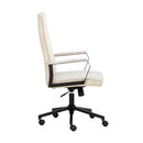 Sunpan Swanson Office Chair Polo Club Muslin-Bravo Cream / Polo Club Stone-Bravo Metal