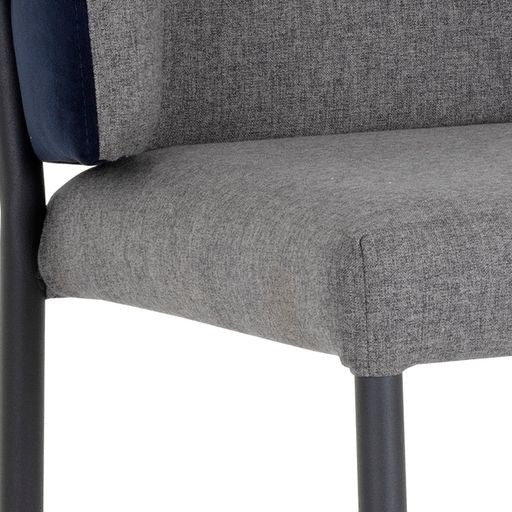 Sunpan Pearce Counterstool Dark Grey-Abbington Navy / Light Grey-Bravo Cognac