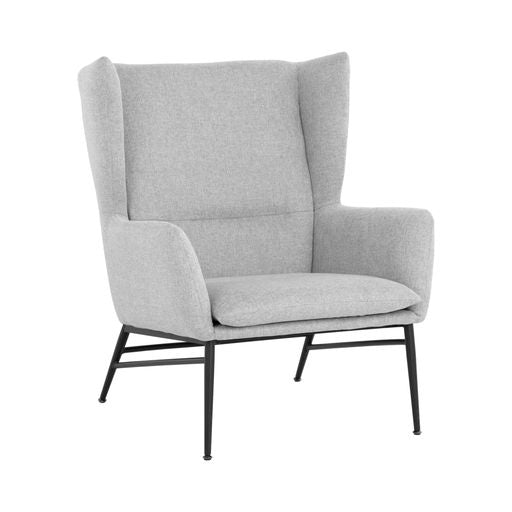 Sunpan Kasen Lounge Chair Belfast Heather Grey / Belfast Navy