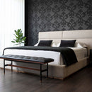 Sunpan  Staten Bench Black / Vienna Cream