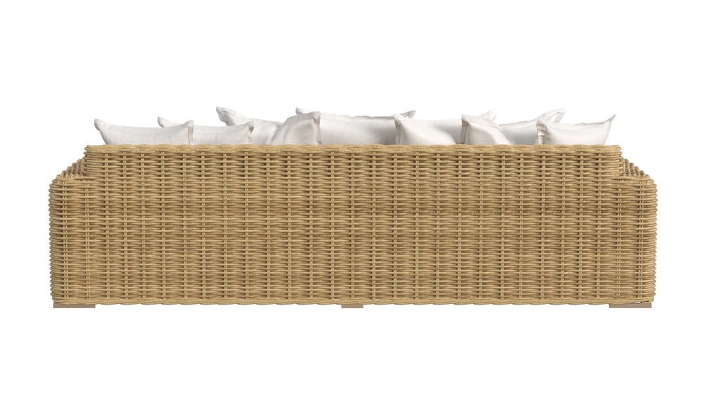 Sunset West Playa Sofa in Soothe Pearl with Flange Welt