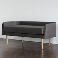 Sunpan Sammy Bench Black / Cream / Grey Sky