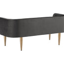 Sunpan Sammy Bench Black / Cream / Grey Sky