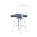 Sunset West Bristol Swivel Barstool with Cushion
