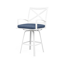 Sunset West Bristol Swivel Barstool with Cushion