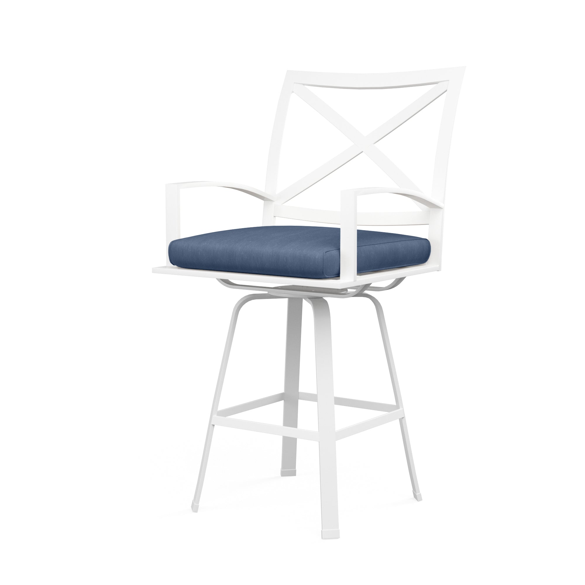 Sunset West Bristol Swivel Barstool with Cushion