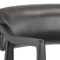 Sunpan Keagan Counter Stool in Brentwood Charcoal / Saloon Light Grey