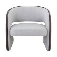 Sunpan Rosalia Lounge Chair Meg Rust / Mina Light Grey-Meg Ash / Timeless Teal