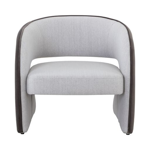 Sunpan Rosalia Lounge Chair Meg Rust / Mina Light Grey-Meg Ash / Timeless Teal