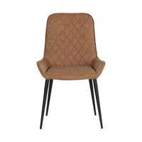 Sunpan Iryne Dining Chair in Bounce Nut / Bounce Smoke / Bounce Stone - Set of Two