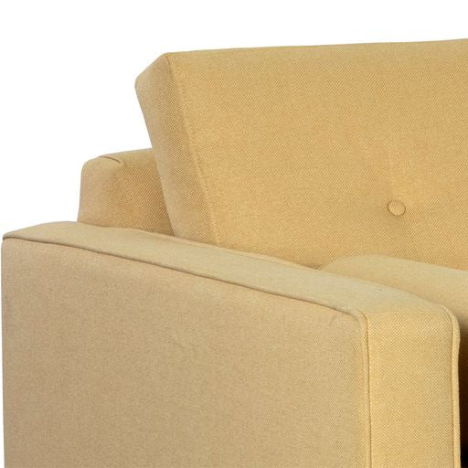 Sunpan Lautner Sofa Bed Chaise - Raf - Limelight Honey / Liv Dove