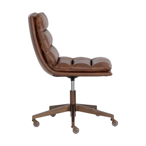 Sunpan Stinson Office Chair Bravo Black / Cognac / Cream