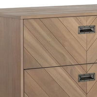 Sunpan Greyson Dresser in Smoke / Light Acacia