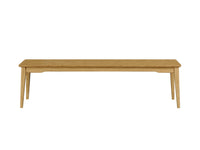 Greenington Currant Long Bench, Caramelized / Black Walnut