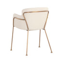 Sunpan Odesa Dining Armchair Abbington Navy / Dillon Cream