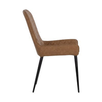 Sunpan Iryne Dining Chair in Bounce Nut / Bounce Smoke / Bounce Stone - Set of Two