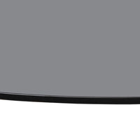 Sunpan Glass Dining Table Top Round Clear / Smoke Grey in 59''