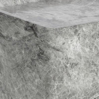 Sunpan Liza Side Table White / Marble-Look Grey