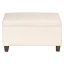 Sunpan Tucker Storage Ottoman Dillion Cream / Polo Club Stone