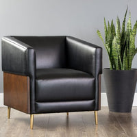 Sunpan Shylo Lounge Chair - Castillo Black
