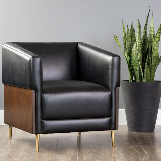 Sunpan Shylo Lounge Chair - Castillo Black