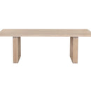 Sunpan Thanus Dining Table 94.5'' Brown Oak / Light Oak