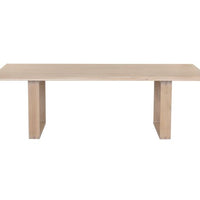 Sunpan Thanus Dining Table 94.5'' Brown Oak / Light Oak
