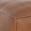 Sunpan Liron Ottoman Overcast Grey / Tobacco Tan
