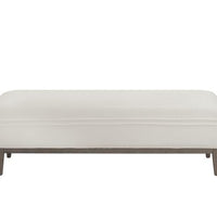 Sunpan Priscilla Bench - Linoso Ivory