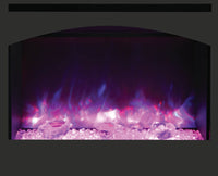 Amantii 31" Zero Clearance Fireplace with 32" x28" Arch Steel Surround