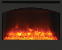 Amantii 31" Zero Clearance Fireplace with 32" x28" Arch Steel Surround