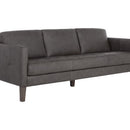 Sunpan Karmelo Sofa Cognac / Vintage Charcoal Leather
