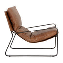 Sunpan Zancor Lounge Chair - Tan Leather