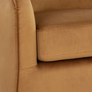 Sunpan Hazel Swivel Lounge Chair in Gold - Belfast Heather Grey / Black Sky / Blush Sky / Burgundy Sky / Deep Green Sky / Navy Blue Sky / Dark-Bronze Gold Sky