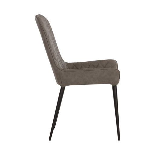 Sunpan Iryne Dining Chair in Bounce Nut / Bounce Smoke / Bounce Stone - Set of Two